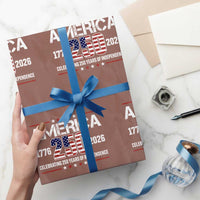 250th Anniversary Wrapping Paper Roll American 250 Years Birthday Patriotic 1776 2026