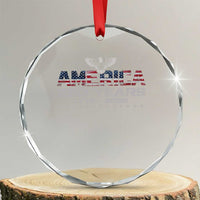 250th Anniversary USA Crystal Glass Ornament Vintage Eagle 250 Years American 1776 2026 US Flag