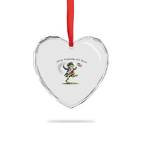 250th Anniversary USA Heart Crystal Glass Ornament Funny Patriotic Frog USA Independence Day
