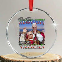 267th Pope Leo XIV Crystal Glass Ornament From The Windy City To The Vatican US Chicago Pride TS02
