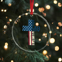 267th Pope Leo XIV Crystal Glass Ornament Nos Multi In Illo Uno Unum American Cross TS02