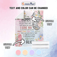 Custom Name “I Love You Mom” Blanket – Personalized Mother’s Day Gift CTM05