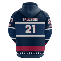 Custom USA Ice Hockey 2024 Hoodie LT01