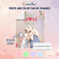 Custom Photo Mother's Day Blanket The Best Mom In The World | Wonder Print Shop