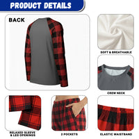 I Survived My Trip to NYC Plaid Pajama Set Funny New York City USA Flag Taxi Meme Gift