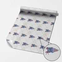 2nd Grade Teacher Pennant US Flag Back to School Wrapping Paper Roll