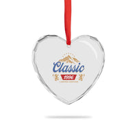 30th Birthday Beer Classic 1996 Limited Edition Heart Crystal Glass Ornament Funny Gifts for 30 Year Olds