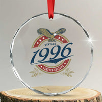 30th Birthday Beer Lover Vintage 1996 Limited Edition Crystal Glass Ornament Bald Eagle