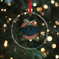 30th Birthday Beer Lover Vintage 1996 Limited Edition Crystal Glass Ornament Bald Eagle