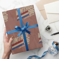30th Birthday Wrapping Paper Roll Vintage 1996 30 Years Old Birthday USA Stripes