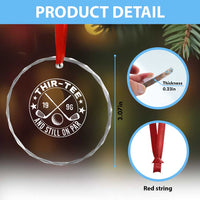 30th Birthday Golf Crystal Glass Ornament Vintage 1996 Thir Tee And Still On Par Golf Lover Gift