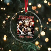 39th President Jimmy Carter Crystal Glass Ornament A Legacy Of Peace And Humanity USA Legacy - Wonder Print Shop