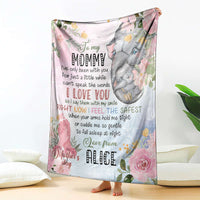 Custom Name “I Love You Mom” Blanket – Personalized Mother’s Day Gift CTM05