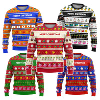 Custom Caribbean Countries Xmas Ugly Christmas Sweater Funny Tropical Style - Wonder Print Shop