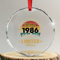 40th Birthday Crystal Glass Ornament Vintage 1986 Limited Edition Retro 40 Years Of Being Awesome Mountain