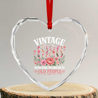 40th Birthday Gifts For Her Heart Crystal Glass Ornament Floral 1986 Weird Being The Same Age As Old People