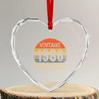 40th Birthday Heart Crystal Glass Ornament Retro 1986 Weird Being The Same Age As Old People