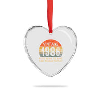 40th Birthday Heart Crystal Glass Ornament Retro 1986 Weird Being The Same Age As Old People