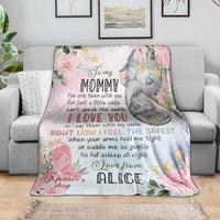 Custom Name “I Love You Mom” Blanket – Personalized Mother’s Day Gift CTM05