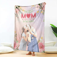 Custom Photo Mother's Day Blanket The Best Mom In The World | Wonder Print Shop