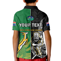 Custom New Zealand South Africa Rugby Polo Shirt All Black Maori Mix Springboks - Wonder Print Shop