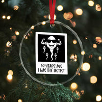 50 Years Ago I Was The Fastest Crystal Glass Ornament Funny 50th Birthday Gift
