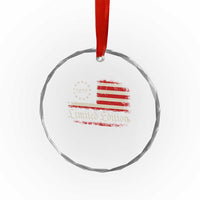 50th Birthday 1976 Limited Edition Crystal Glass Ornament Gifts for 50 Years Old Vintage American Flag