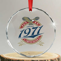 55th Birthday Beer Lover Vintage 1971 Limited Edition Crystal Glass Ornament Bald Eagle