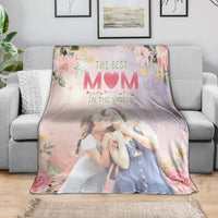 Custom Photo Mother's Day Blanket The Best Mom In The World | Wonder Print Shop