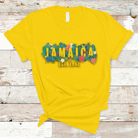 Jamaica T Shirt Jamaica Est 1962 Jamaican Flower Bird Travel Souvenir - Wonder Print Shop