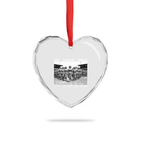 6 Triple 8 Heart Crystal Glass Ornament Black Women's Army Corps 6888th Battalion - Wonder Print Shop