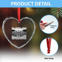 6 Triple 8 Heart Crystal Glass Ornament Black Women's Army Corps 6888th Battalion - Wonder Print Shop