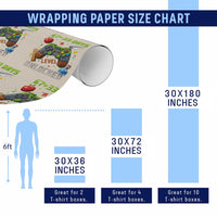 67 33 100 Days Level Unlocked Wrapping Paper Roll Gaming 100th Day of School Boys Kid