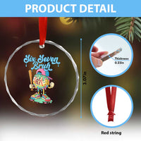 67 Bruh Meme Crystal Glass Ornament Ice Cream Drip Baseball Sport - Wonder Print Shop