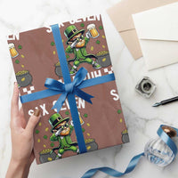 67 Bruh St Patricks Day Wrapping Paper Roll Funny Six Seven Leprechaun Bruh Meme