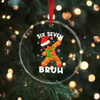67 Christmas Six Seven Bruh Gingerbread Crystal Glass Ornament Funny Six Seven Meme Boys - Wonder Print Shop
