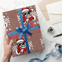 67 Christmas Wrapping Paper Roll Funny Santa Says Six Seven Meme Gen Alpha Slang - Wonder Print Shop