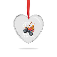 67 Days of School Monster Truck Heart Crystal Glass Ornament 67th Day Boys Tung Tung Tung Sahur - Wonder Print Shop