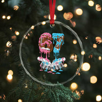 67 Football Meme Crystal Glass Ornament Six Seven Sports American Football Ice Cream Drip - Wonder Print Shop