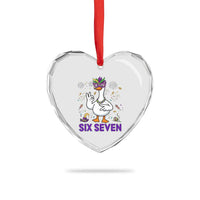 67 Mardi Gras Heart Crystal Glass Ornament Funny Goose Meme Carnival Trendy
