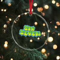 67 Meme Crystal Glass Ornament Six Seven Funny Gen Alpha Slang Saying - Wonder Print Shop