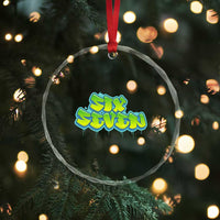 67 Meme Crystal Glass Ornament Six Seven Funny Gen Alpha Slang Saying TS10