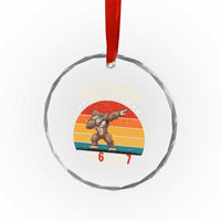 67 New Year Crystal Glass Ornament Funny Six Seven Bruh Bigfoot Meme - Wonder Print Shop