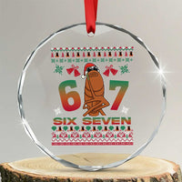 67 Six Seven Christmas Crystal Glass Ornament Marcus The Worm Robert Meme TS14