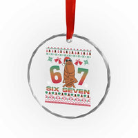 67 Six Seven Christmas Crystal Glass Ornament Marcus The Worm Robert Meme TS14