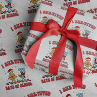 67 Six Seven Christmas Meme Wrapping Paper Roll I Survived Days Of School - Wonder Print Shop