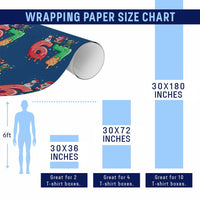67 Six Seven Christmas Wrapping Paper Roll Funny Dabbing Santa Elf Friends 6 7 Meme Gen Alpha Slang - Wonder Print Shop