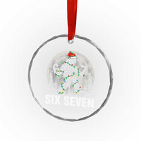 67 Six Seven Crystal Glass Ornament Funny Bigfoot Christmas Sasquatch Moon - Wonder Print Shop