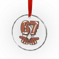 67 Six Seven Crystal Glass Ornament Funny Football Meme TS14