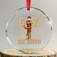 67 Six Seven Italian Brainrot Meme Crystal Glass Ornament Funny Tung Tung Tung Sahur Christmas TS14